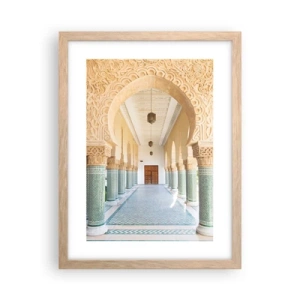 Plagát v ráme zo svetlého duba - Z príbehov Šeherezády - 30x40 cm