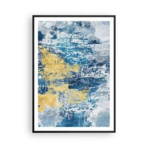 Plagát v čiernom ráme - Abstrakcia s dobrou náladou - 70x100 cm