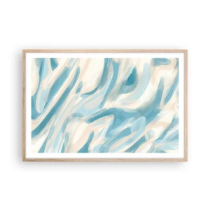 Plagát v ráme zo svetlého duba - Jarné závany - 91x61 cm