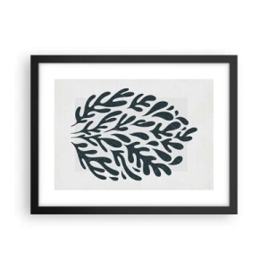 Plagát v čiernom ráme - Tvary prírody - 40x30 cm