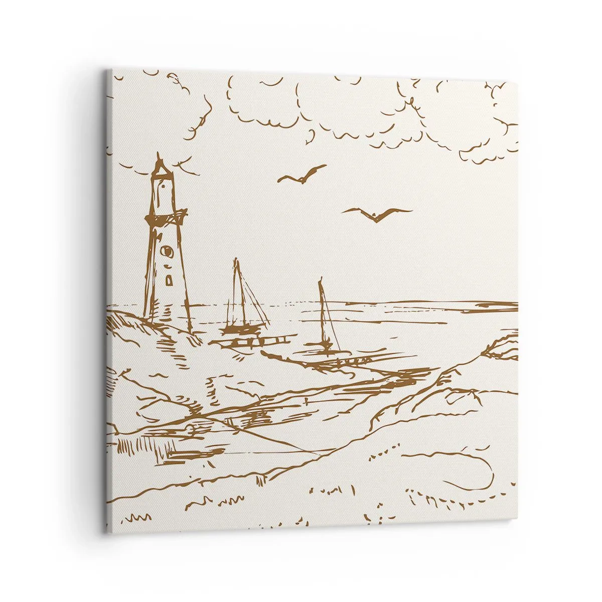 Obraz na plátne - Náčrt letných spomienok - 50x50 cm