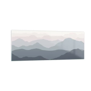 Obraz na skle - Vlny hôr - 140x50 cm
