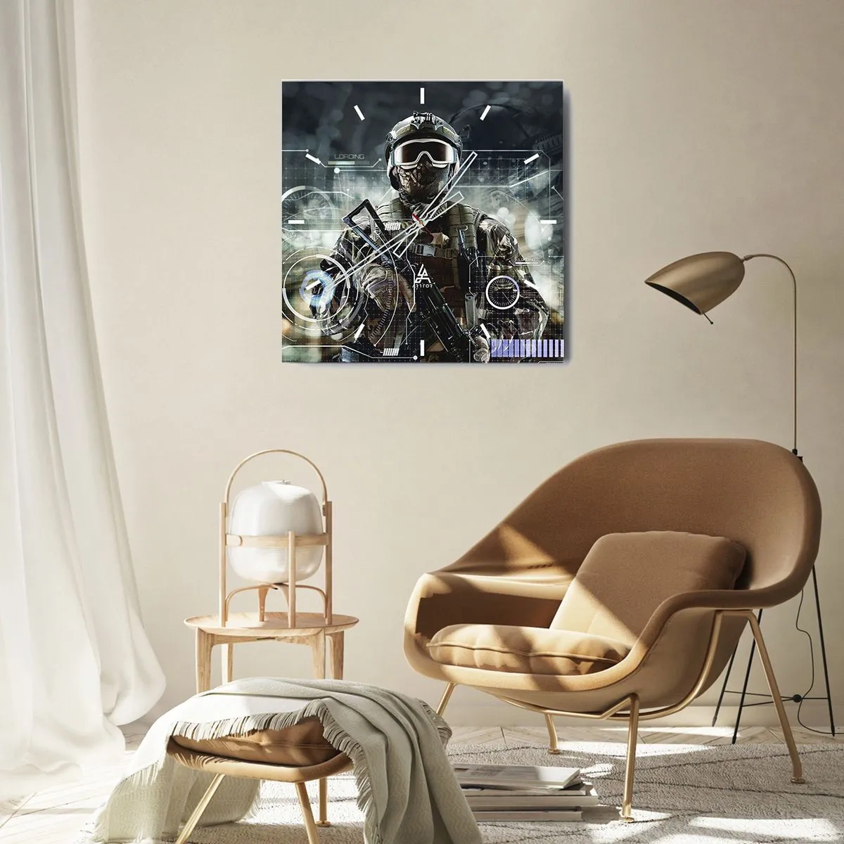 Nástenné hodiny - Ešte väčšia sila - 40x40 cm