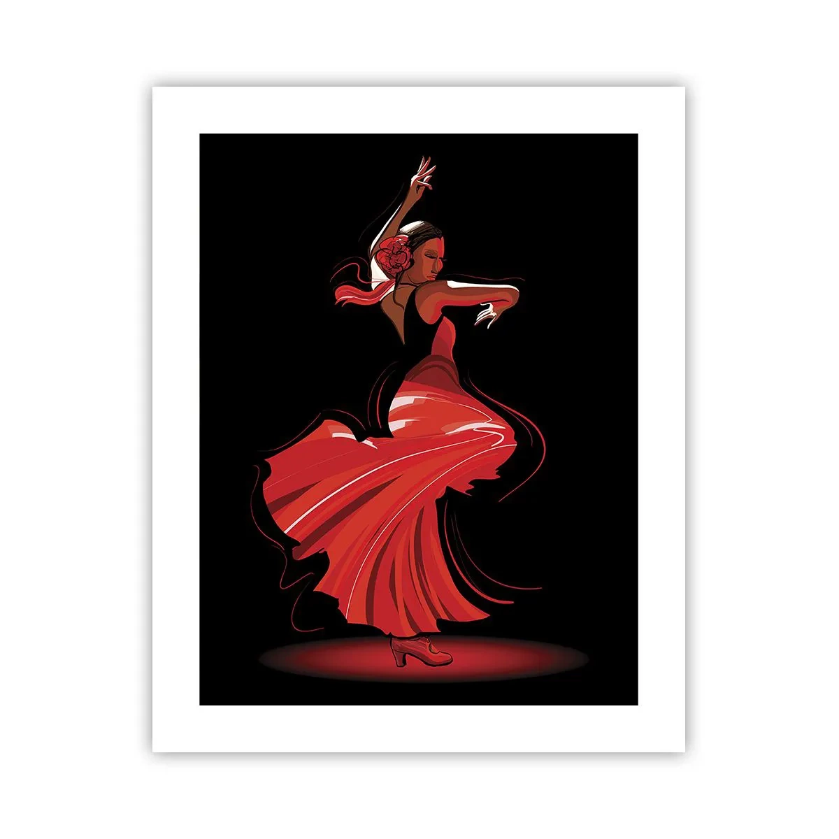 Plagát - Horúca duša flamenco - 40x50 cm