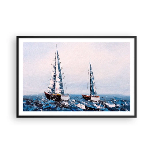 Plagát v čiernom ráme - Bratstvo vetra - 91x61 cm