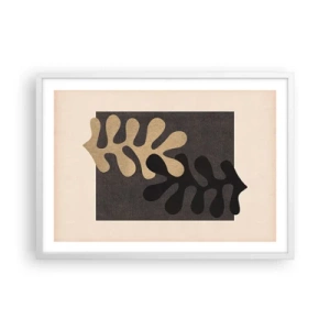 Plagát v bielom ráme - Neprítomnosť a doplnenie - 70x50 cm