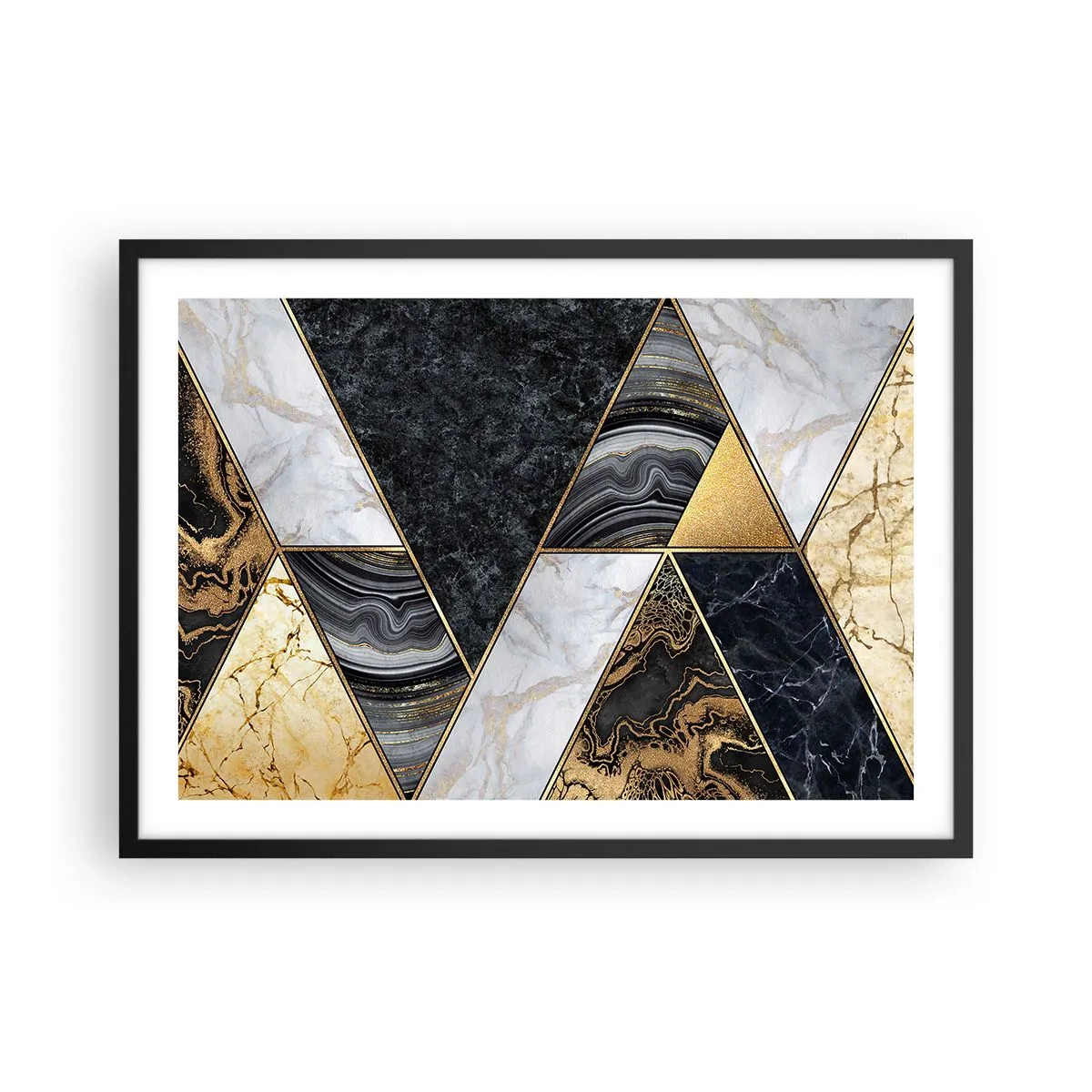 Plagát v čiernom ráme - Kameň vedľa kameňa - 70x50 cm