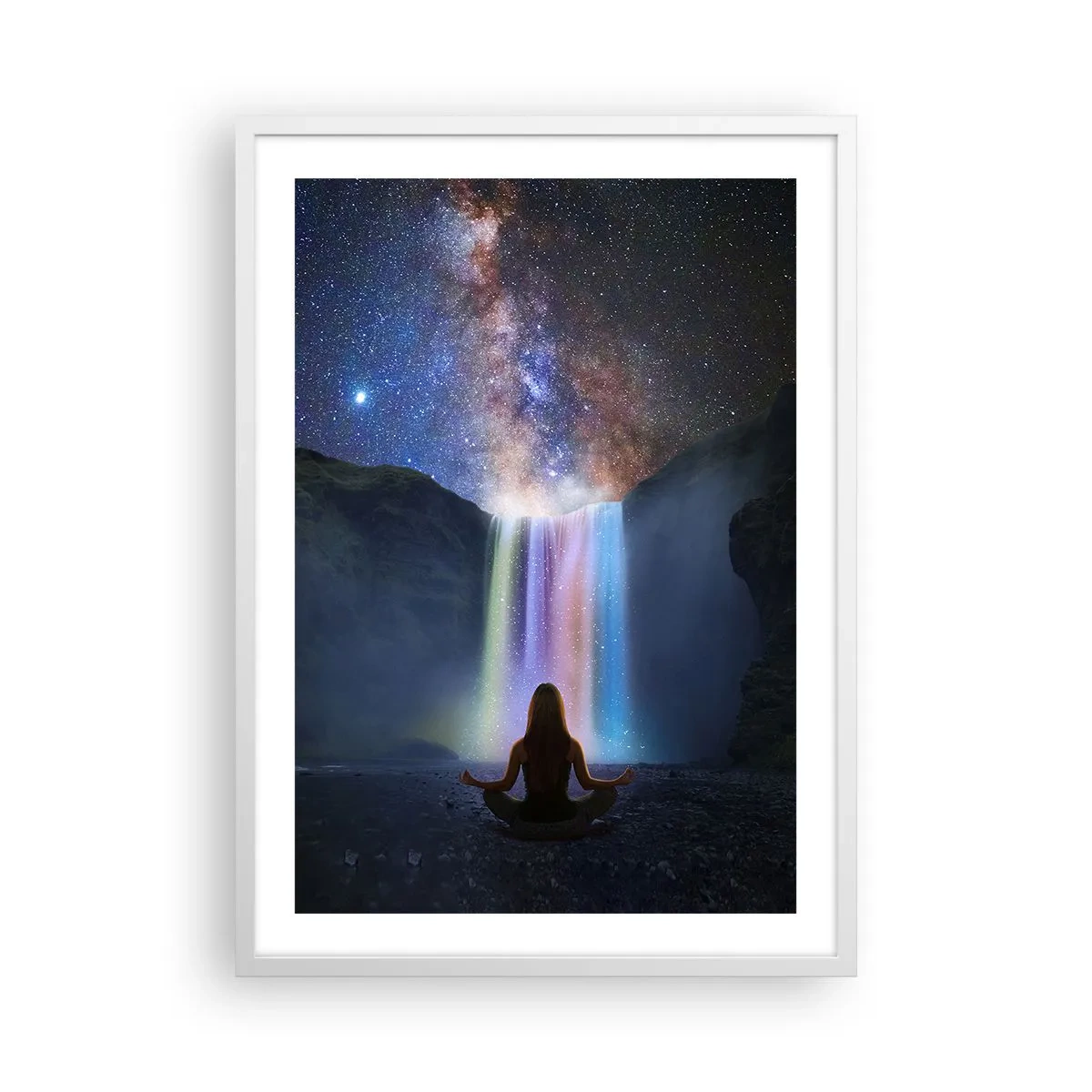 Plagát v bielom ráme - Absolútna harmónia - 50x70 cm