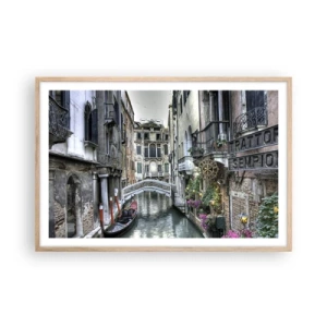 Plagát v ráme zo svetlého duba - Od storočí v tichom zamyslení - 91x61 cm