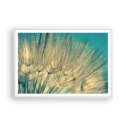 Plagát v bielom ráme - Čakanie na vietor - 100x70 cm