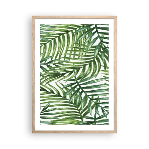 Plagát v ráme zo svetlého duba - Pod zeleným baldachýnom - 50x70 cm