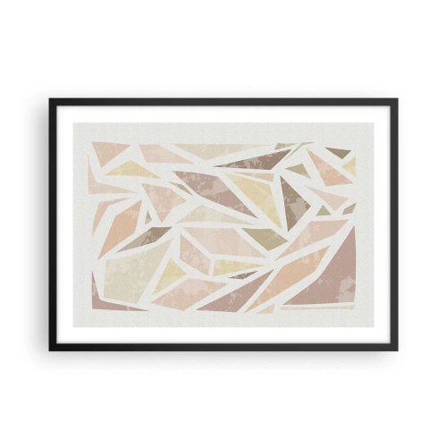 Plagát v čiernom ráme - Kompozícia: vitráž - 70x50 cm