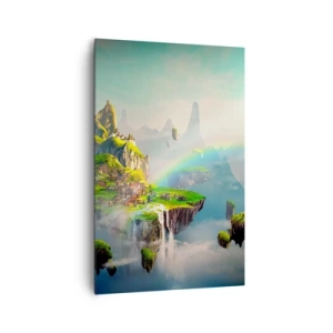 Obraz na plátne - Uprostred neba - šťastné ostrovy - 80x120 cm