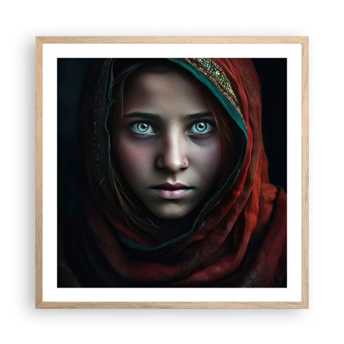 Plagát v ráme zo svetlého duba - Východná princezná - 60x60 cm