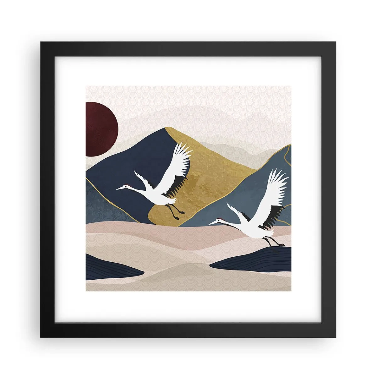 Plagát v čiernom ráme - Opäť ubehol ďalší deň - 30x30 cm
