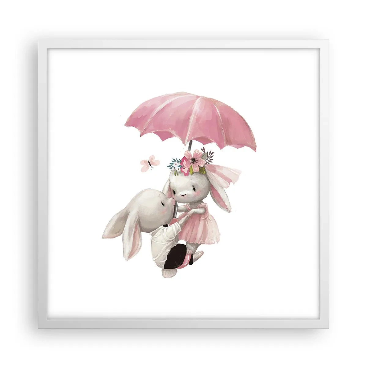 Plagát v bielom ráme - To je láska - 50x50 cm