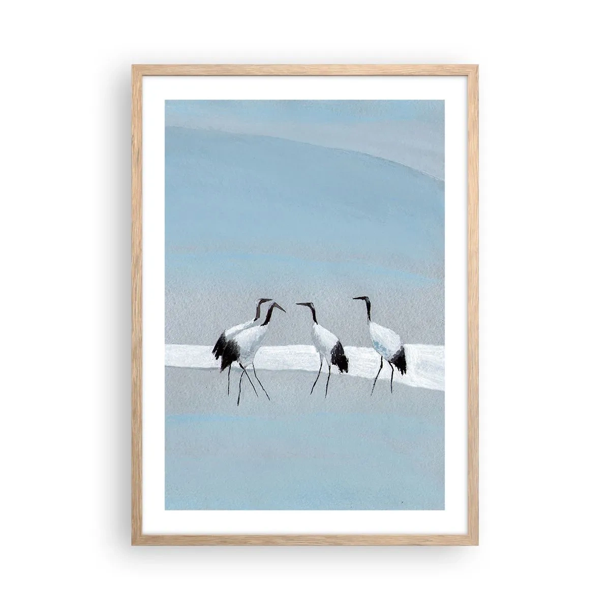 Plagát v ráme zo svetlého duba - Po horúcom dni - 50x70 cm