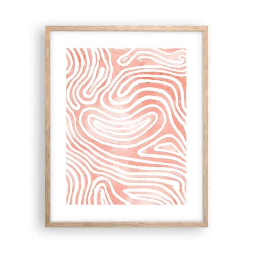 Plagát v ráme zo svetlého duba - V koralovom labyrinte - 40x50 cm