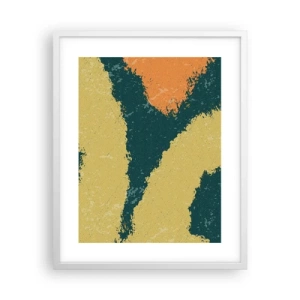 Plagát v bielom ráme - Abstrakcia – spomalený pohyb - 40x50 cm