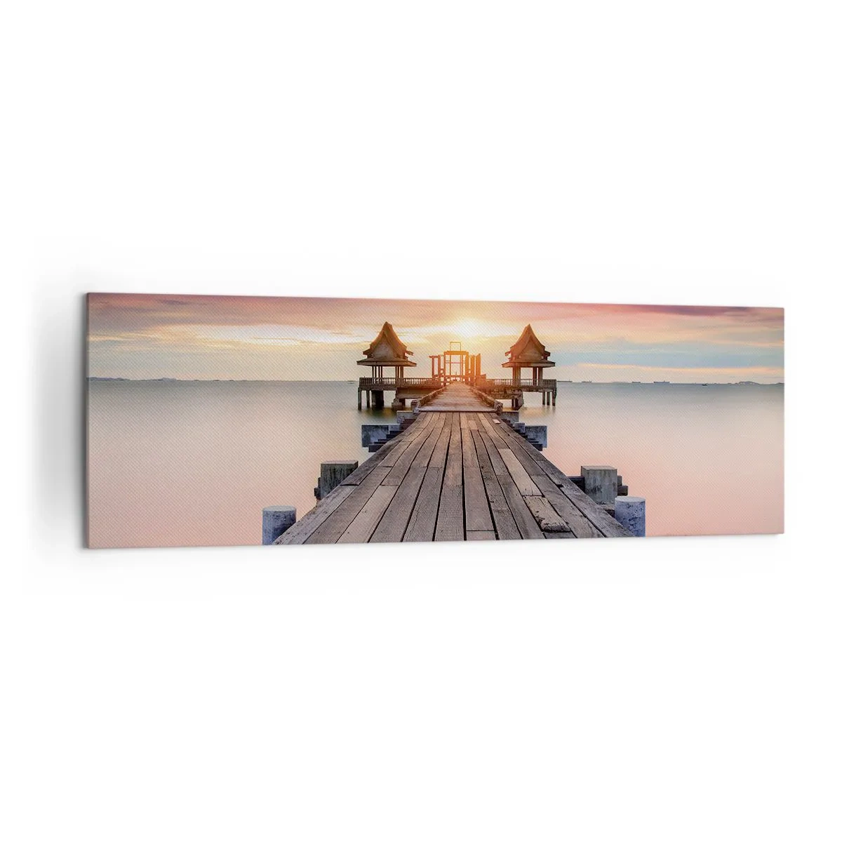 Obraz na plátne - Západ na východe - 160x50 cm