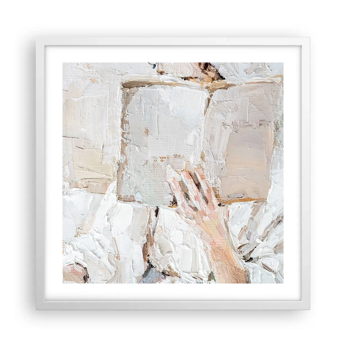 Plagát v bielom ráme - V inom svete - 50x50 cm