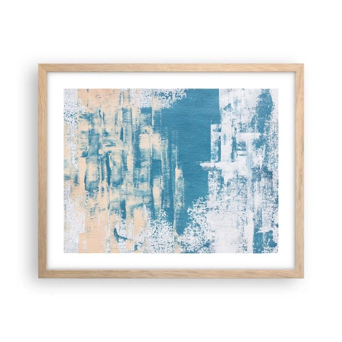 Plagát v ráme zo svetlého duba - Cez cencúľ - 50x40 cm