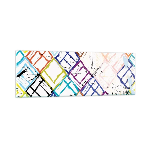 Obraz na skle - Bunky na prenájom - 90x30 cm