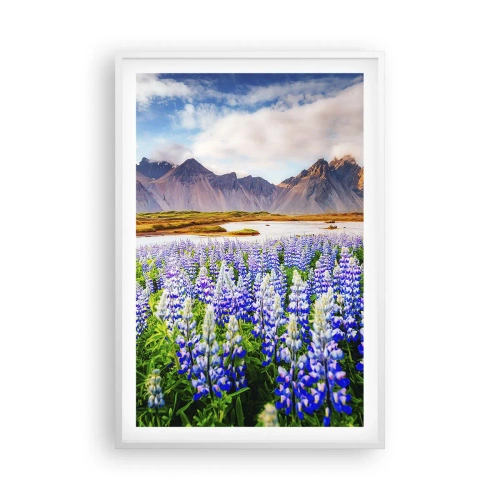 Plagát v bielom ráme - Sila a prísnosť vedľa miernosti - 61x91 cm