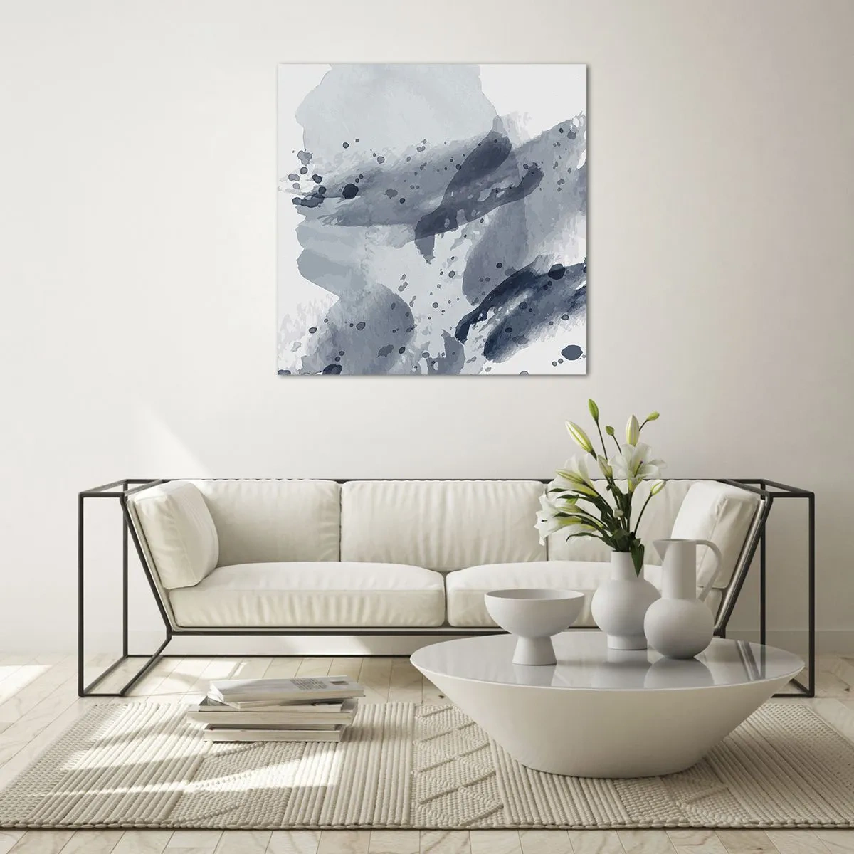 Obraz na skle - Štúdia o povahe vody - 70x70 cm