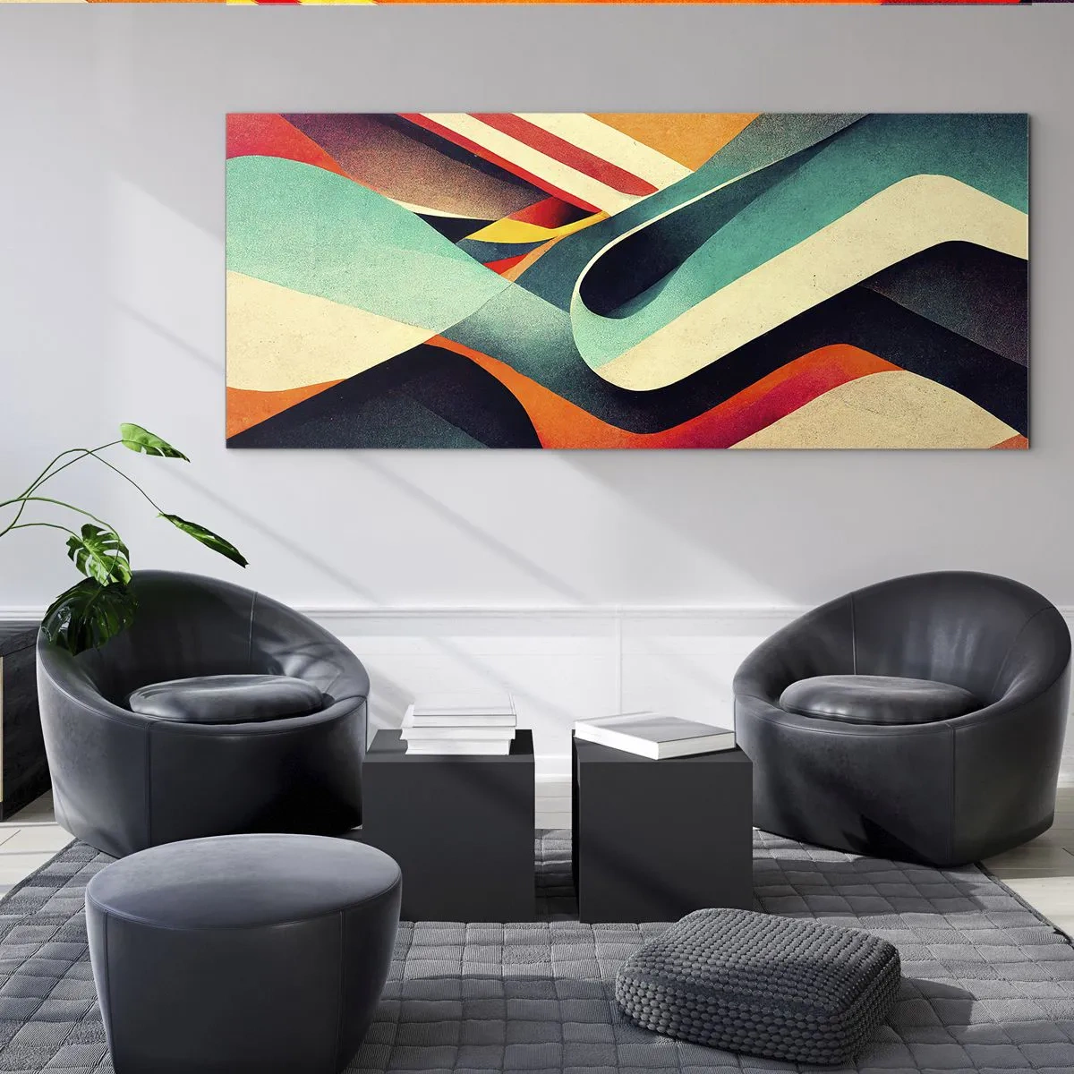 Obraz na skle - Intenzívna kompozícia - 100x40 cm