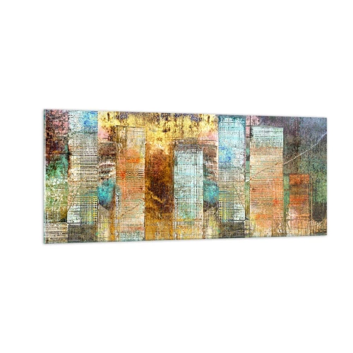 Obraz na skle - Slnečná metropola - 100x40 cm