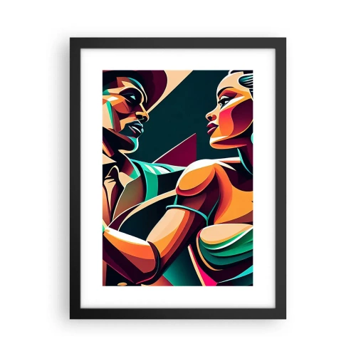 Plagát v čiernom ráme - V rytme srdca - 30x40 cm