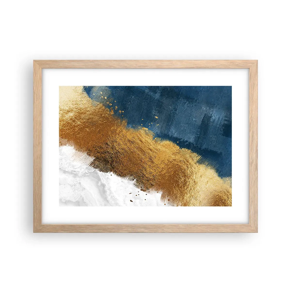 Plagát v ráme zo svetlého duba - Farby leta - 40x30 cm