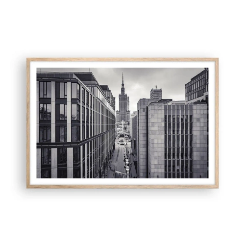 Plagát v ráme zo svetlého duba - Varšavské údolie - 91x61 cm