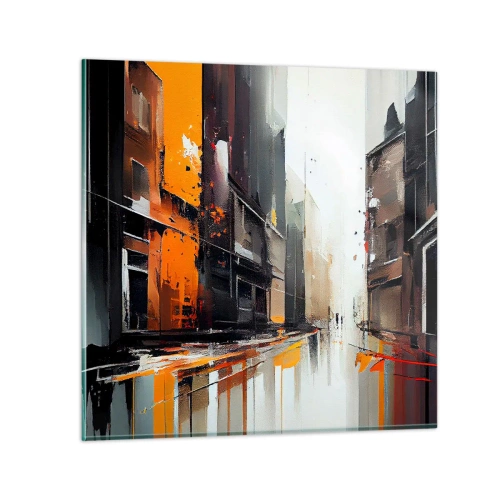 Obraz na skle - Daždivý deň - 50x50 cm