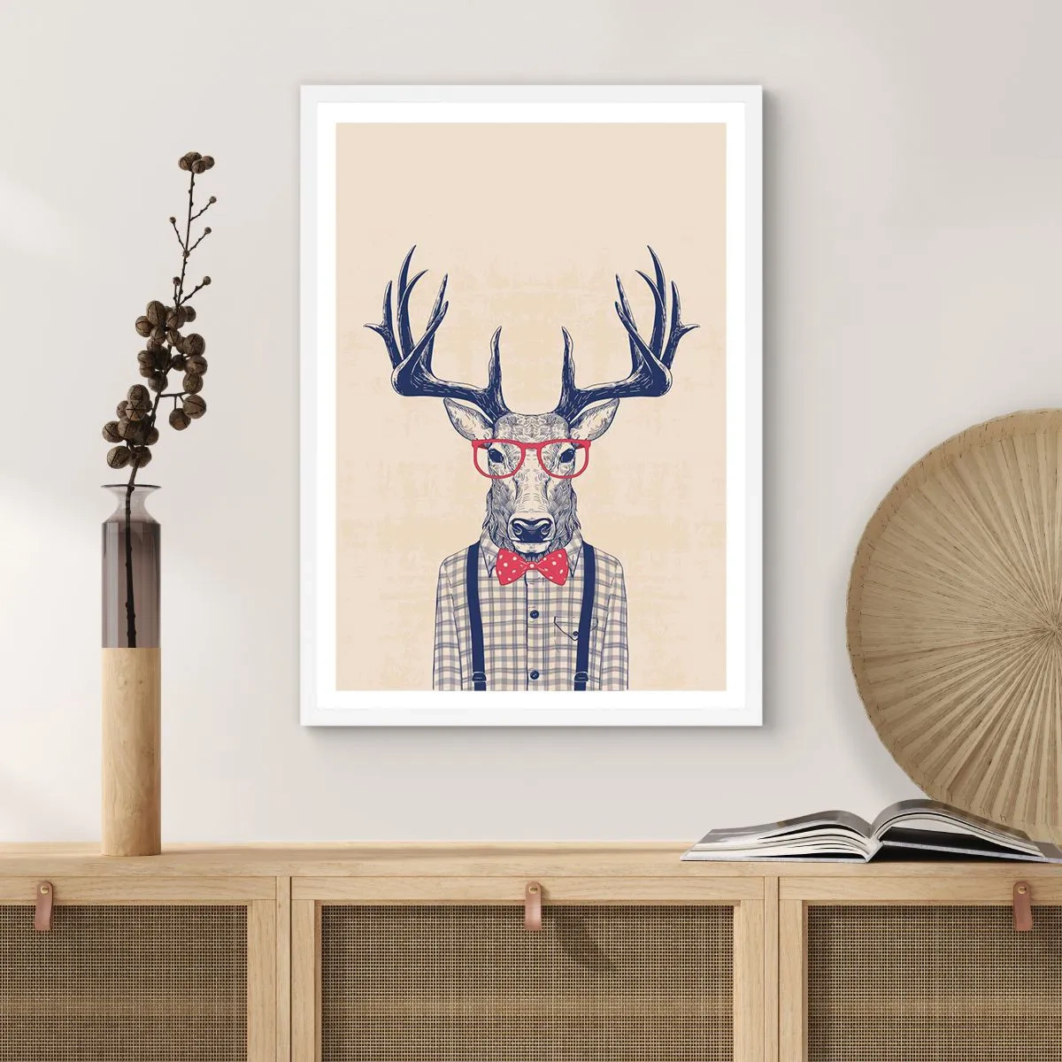 Plagát v bielom ráme - Zábavná extravagancia - 30x40 cm