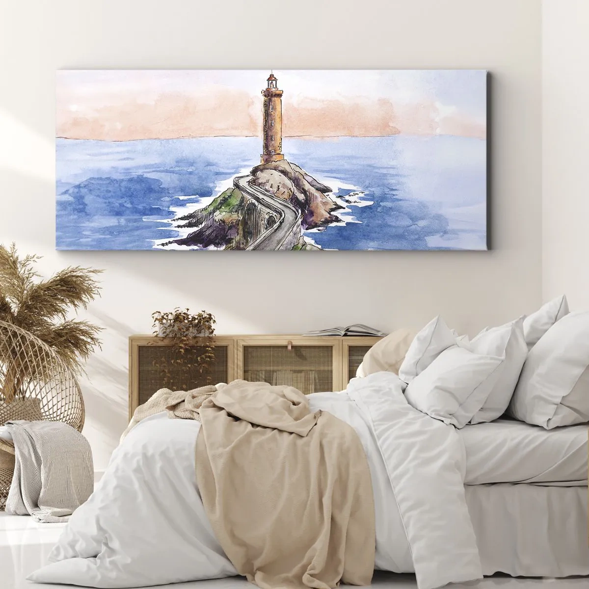Obraz na plátne - Tvárou v tvár moru - 160x50 cm