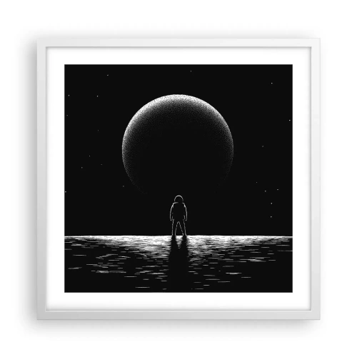 Plagát v bielom ráme - Tvári v tvár - 50x50 cm