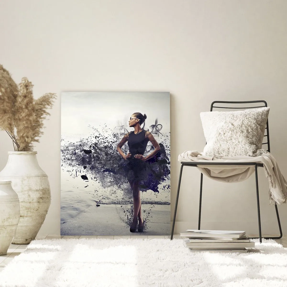 Obraz na skle - Africká Venuša - 80x120 cm