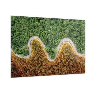 Obraz na skle - Hranice a prelomy - 100x70 cm