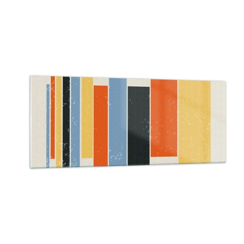 Obraz na skle - Záznam hudby - 100x40 cm