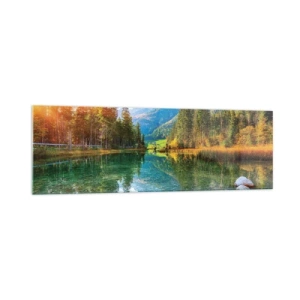Obraz na skle - Nežnosť jesene - 160x50 cm