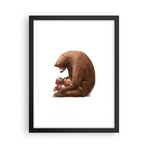 Plagát v čiernom ráme - Sladké sny, deti - 30x40 cm