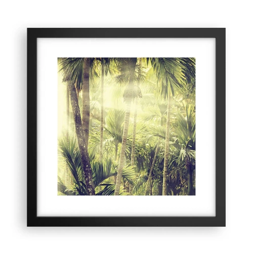 Plagát v čiernom ráme - V zelenej žiare - 30x30 cm