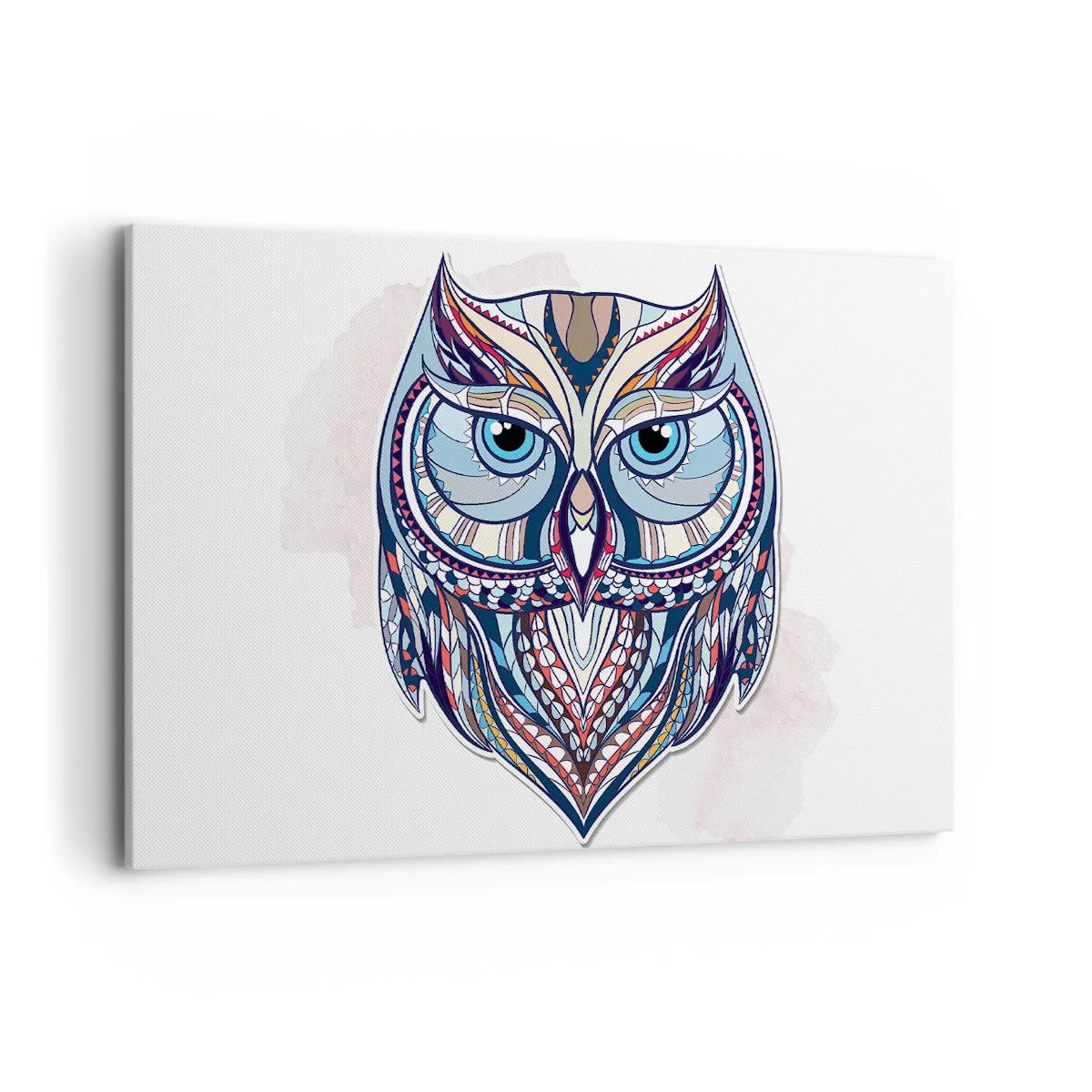 Obraz na plátne - Umelecká ozdobná sova - 120x80 cm
