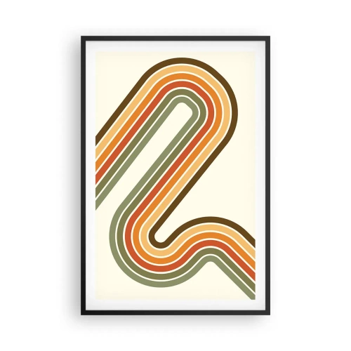 Plagát v čiernom ráme - Kľučkovanie do cieľa - 61x91 cm