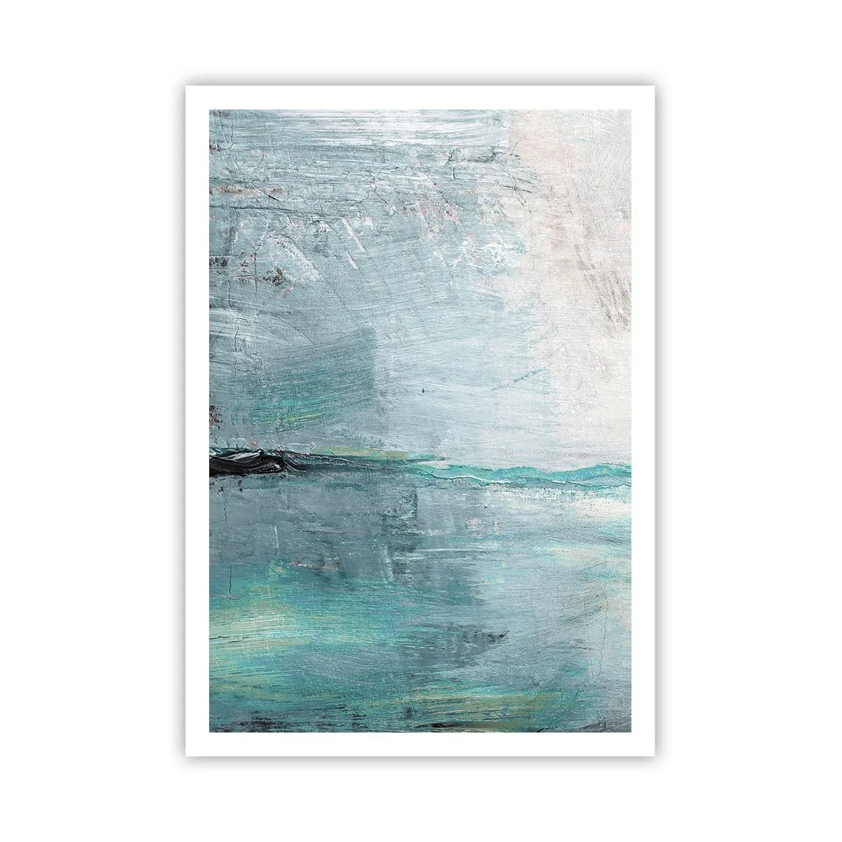 Plagát - Horizontálne v modrej - 70x100 cm