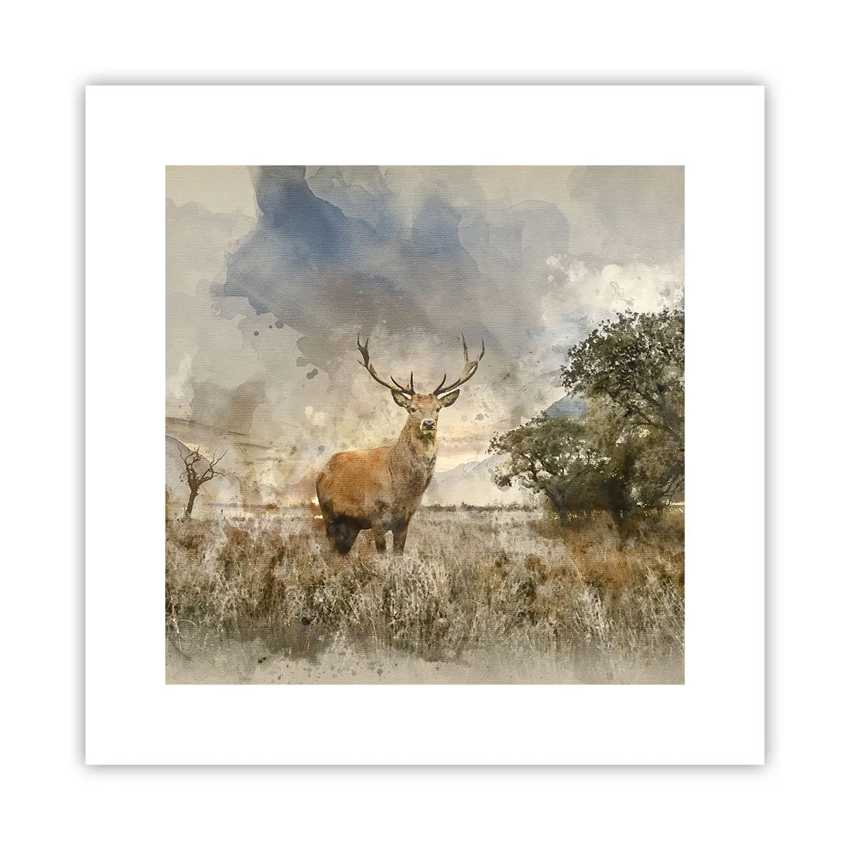 Plagát - Dôstojnosť - sila - majestátnosť - 30x30 cm