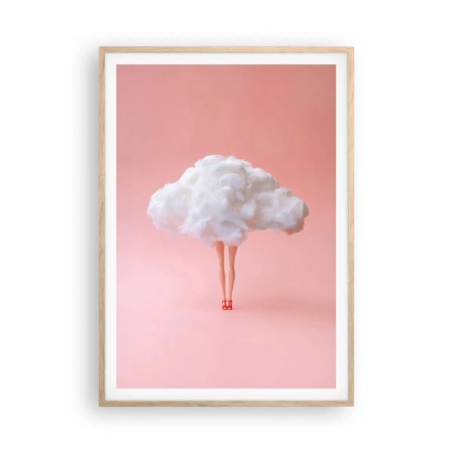 Plagát v ráme zo svetlého duba - Sladký sľub - 70x100 cm