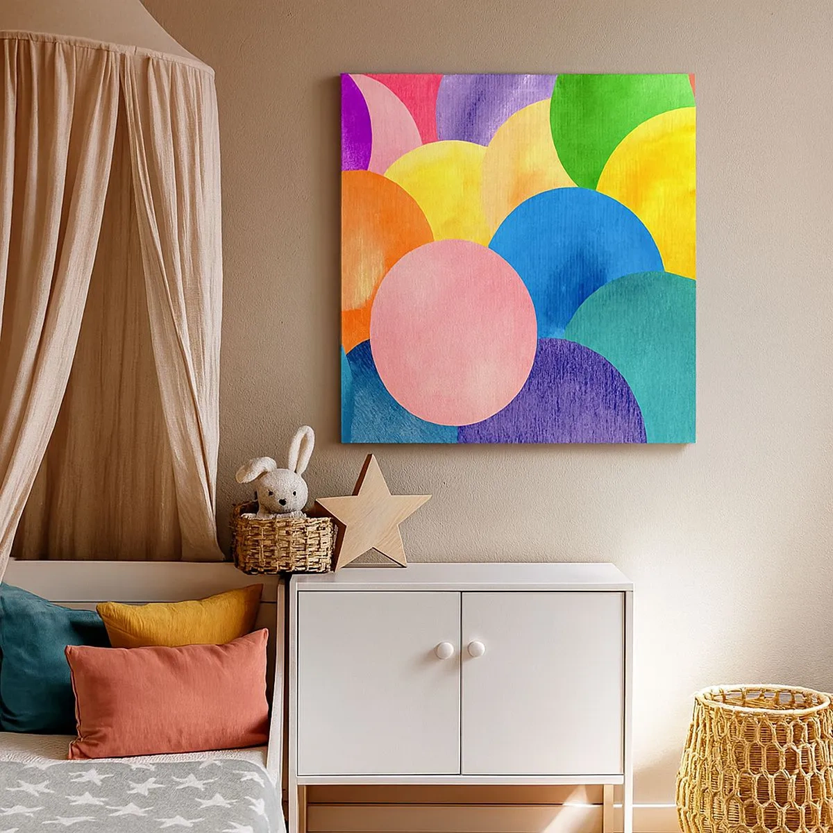 Obraz na plátne - Pôvodná plnosť života - 30x30 cm